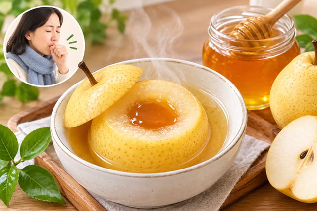 4 cách giảm ho bằng quả lê